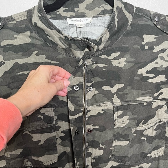 Beachlunchlounge Women's Lightweight Camo Jacket Utility Gorpcore Size Large - Picture 6 of 14